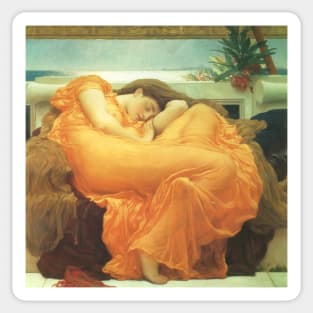 Flaming June by Lord Frederic Leighton Sticker